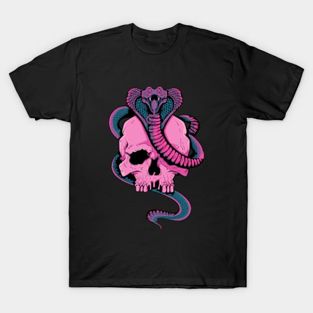 Cobra skull T-Shirt by Art of Andy W